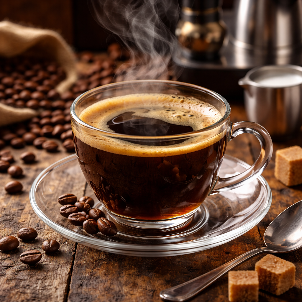 Hot Americano menu coffee Kopi Cerita